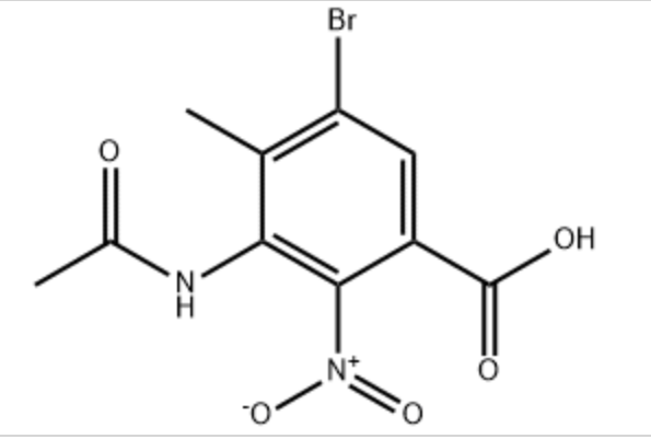 5-BROMO-2-NITRO-3-ACETYL-AMINO-4-METHYLBENZOIC ACID,5-BROMO-2-NITRO-3-ACETYL-AMINO-4-METHYLBENZOIC ACID