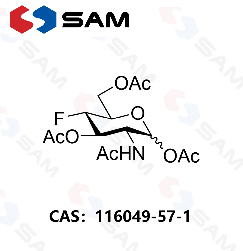 2-乙酰氨基-1,3,6-三-O-乙酰基-2,4-二脱氧-4-氟-D-吡喃葡萄糖,2-Acetamido-1,3,6-tri-O-acetyl-2,4-dideoxy-4-fluoro-D-glucopyranose