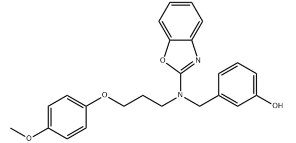 3-[[2-苯并恶唑基[3-(4-甲氧基苯氧基)丙基]氨基]甲基]苯酚,3-[[2-Benzoxazolyl[3-(4-methoxyphenoxy)propyl]amino]methyl]phenol