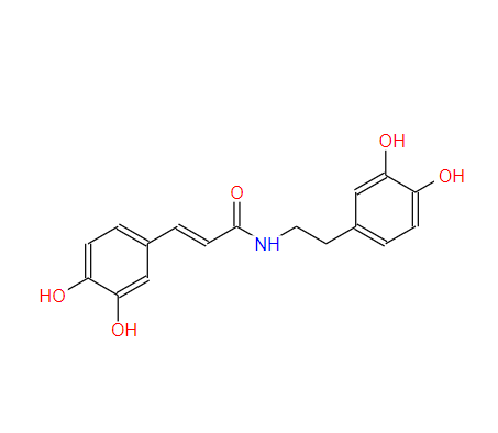 咖啡酸多巴胺,3-(3,4-dihydroxyphenyl)-N-[2-(3,4-dihydroxyphenyl)ethyl]prop-2-enamide
