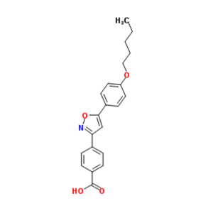 4-[5-[4-(戊基氧基)苯基]-3-异噁,4-(5-(4-(pentyloxy)phenyl)isoxazol-3-yl)benzoic acid
