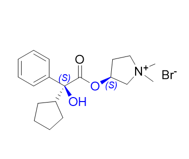 格隆溴铵杂质05,(S)-3-((S)-2-cyclopentyl-2-hydroxy-2-phenylacetoxy)-1,1-dimethylpyrrolidin-1-ium bromide