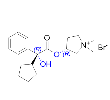 格隆溴銨雜質(zhì)04,(R)-3-((R)-2-cyclopentyl-2-hydroxy-2-phenylacetoxy)-1,1-dimethylpyrrolidin-1-ium bromide