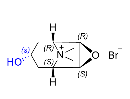 噻托溴铵杂质26,(1R,2R,4S,5S,7s)-7-hydroxy-9,9-dimethyl-3-oxa-9-azatricyclo[3.3.1.02,4]nonan-9-ium bromide