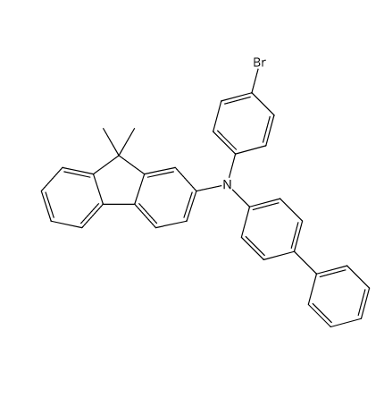 N-[1,1′-联苯]-4-基-N-(4-溴苯基)-9,9-二甲家-9H-芴-2-胺,N-[1,1′-Biphenyl]-4-yl-N-(4-bromophenyl)-9,9-dimethyl-9H-fluoren-2-amine