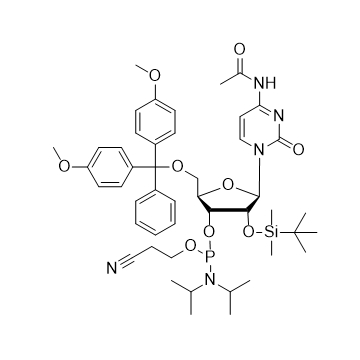 Ac-rC 亚磷酰胺单体,DMT-2'-O-TBDMS-C(Ac)-CE-Phosphoramidite