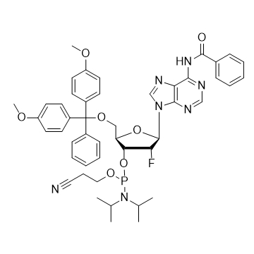 N6-苯甲酰基5'-O-DMT-2'-氟-脱氧腺苷-3'-氰乙氧基亚磷酰胺,2'-F-Bz-dA-CE-Phosphoramidite
