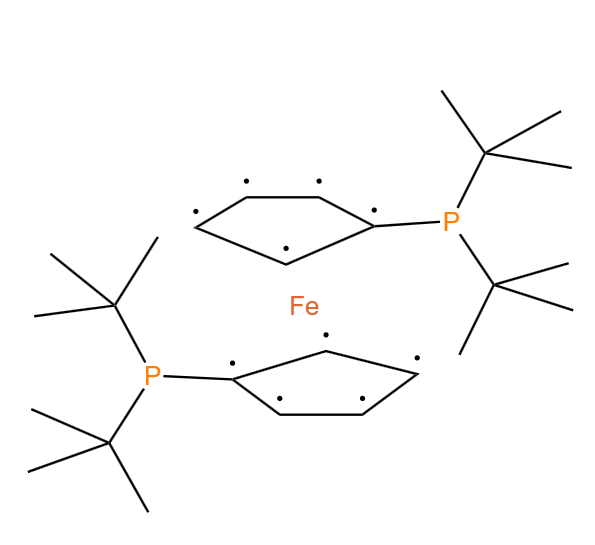 1,1''-雙(二-叔丁基膦基)二茂鐵,1,1'-Bis(di-tert-butylphosphino)ferrocene