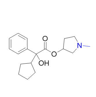 格隆溴铵杂质02,1-methylpyrrolidin-3-yl 2-cyclopentyl-2-hydroxy-2-phenylacetate