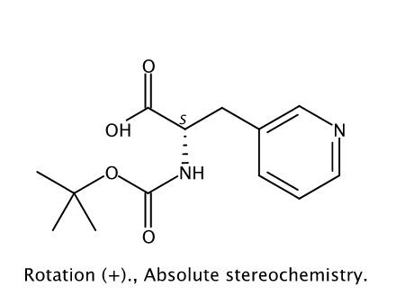(S)-2-(叔丁氧羰酰胺)-3-吡啶-3-丙酸,(S)-2-((tert-Butoxycarbonyl)amino)-3-(pyridin-3-yl)propanoic acid