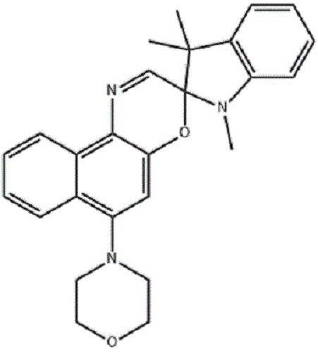 1,3-二氫-1,3,3-三甲基-6'-(4-嗎啉基)-螺[2H-吲哚-2,3'-[3H]萘并[2,1-b][1,4]惡嗪],1,3-Dihydro-1,3,3-trimethyl-6'-(4-morpholinyl)-spiro[2H-indole-2,3'-[3H]naphth[2,1-b][1,4]oxazine]