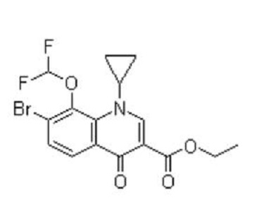 7-溴-1-环丙基-8-二氟甲氧基-1,4-二氢-4-氧代喹啉-3-羧酸乙酯,Ethyl 7-bromo-1-cyclopropyl-8-(difluoromethoxy)-4-oxo-1,4- dihydroquinoline-3-carboxylate