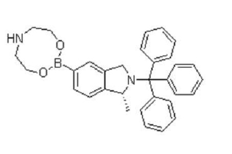 2-[(1R)-1-甲基-2-三苯甲基-2,3-二氢-1H-5-异吲哚基]硼酸二乙醇胺酯,2-[(1R)]- 2,3-dihydro-1-methyl-2-(triphenylmethyl)-1H-isoindol -5-yl)]-1,3,6,2-dioxazaborocane