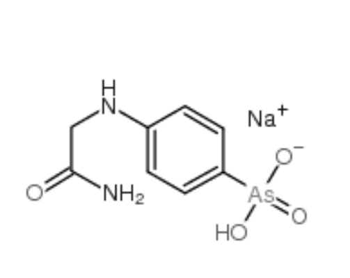 锥虫胂胺,Arsonic acid,As-[4-[(2-amino-2-oxoethyl)amino]phenyl]-, sodium salt (1:1)