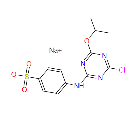 sodium 4-[[4-chloro-6-isopropoxy-1,3,5-triazin-2-yl]amino]benzenesulphonate,sodium 4-[[4-chloro-6-isopropoxy-1,3,5-triazin-2-yl]amino]benzenesulphonate