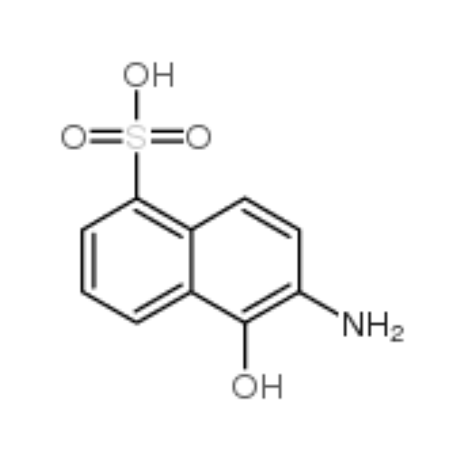 6-amino-5-hydroxynaphthalene-1-sulphonic acid,6-amino-5-hydroxynaphthalene-1-sulphonic acid
