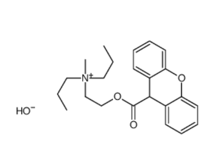 methyldipropyl[2-[(9H-xanthen-9-ylcarbonyl)oxy]ethyl]ammonium hydroxide,methyldipropyl[2-[(9H-xanthen-9-ylcarbonyl)oxy]ethyl]ammonium hydroxide