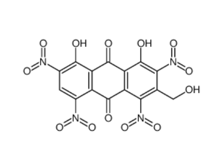 4,5-dihydroxy-2-hydroxymethyl-1,3,6,8-tetranitroanthraquinone,4,5-dihydroxy-2-hydroxymethyl-1,3,6,8-tetranitroanthraquinone