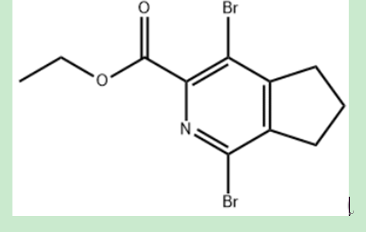 1,4-二溴-6,7-二氢-5H-环戊[c]吡啶-3-羧酸乙酯,5H-Cyclopenta[c]pyridine-3-carboxylic acid, 1,4-dibromo-6,7-dihydro-, ethyl ester