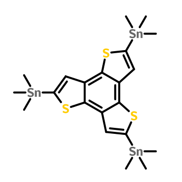 2,5,8-三(三甲基锡)苯并[1,2-B;3,4-B';5,6-B'']三噻吩,2,5,8-Tris(trimethylstannyl)benzo[1,2-b;3,4-b';5,6-b'']trithiophene