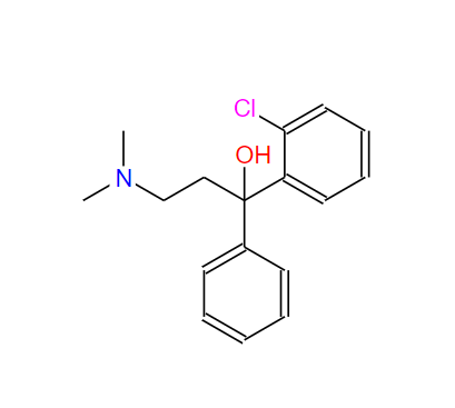 氯苯达诺,1-(2-chlorophenyl)-3-(dimethylamino)-1-phenylpropan-1-ol