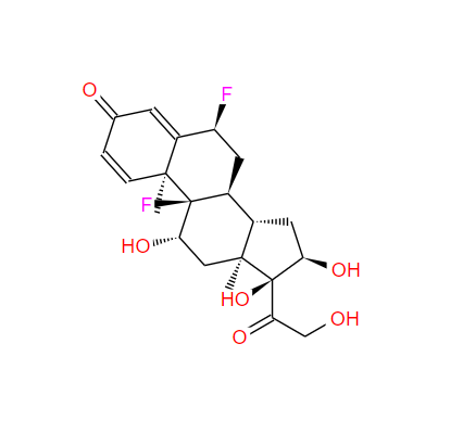 双羟氟轻松,(6α,11β,16α)-6,9-Difluoro-11,16,17,21-tetrahydroxypregna-1,4-dien e-3,20-dione