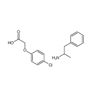 2-(4-chlorophenoxy)acetic acid,1-phenylpropan-2-amine