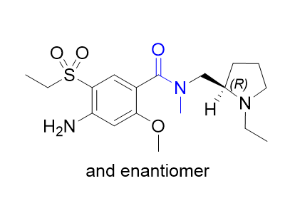 氨磺必利杂质08,4-amino-N-[[(2RS)-1-ethylpyrrolidin-2-yl]methyl]-5-(ethylsulfonyl)-2-methoxy-N-methylbenzamide