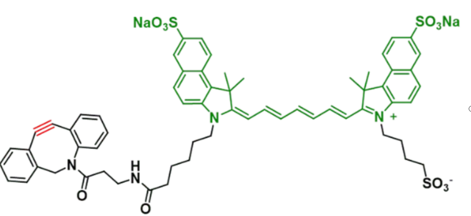 DBCO-Disulfo-ICG 二苯基环辛炔-二磺酸-吲哚菁绿,DBCO-Disulfo-ICG