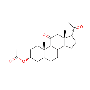 11，20-二氧代-5-β-孕-3-α-基乙酸酯