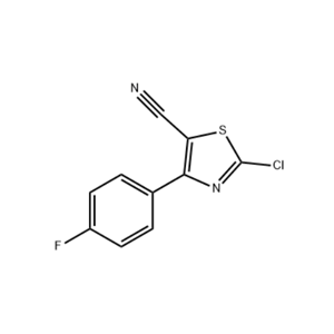 2-氯-4-(4-氟苯基)-5-噻唑甲腈