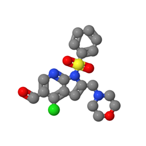 4-氯-2-(4-吗啉基甲基)-1-(苯磺酰基)-1H-吡咯并[2,3-b]吡啶-5-甲醛