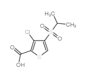 3-氯-4-(异丙基磺酰基)噻吩-2-羧酸,3-CHLORO-4-(ISOPROPYLSULFONYL)THIOPHENE-2-CARBOXYLIC ACID