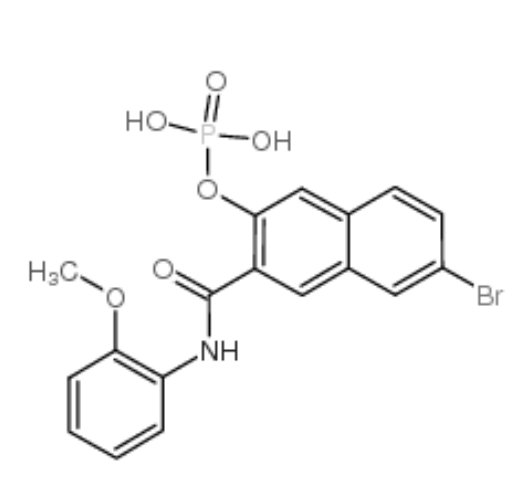 萘酚AS-BI磷酸盐,7-BROMO-3-HYDROXY-2-NAPHTHOIC-O-ANISIDIDE PHOSPHATE