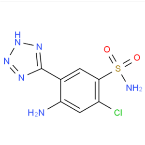 5-(2-氨基-4-氯-5-苯磺酰胺)-1H-四唑,2-chloro-5-(1H-tetrazol-5-yl)sulphanilamide