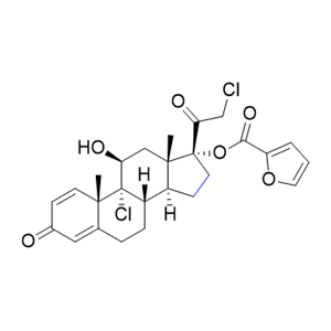 糠酸莫米松杂质53,(8S,9R,10S,11S,13S,14S,17R)-9-chloro-17-(2-chloroacetyl)-11-hydroxy-10,13-dimethyl-3-oxo-6,7,8,9,10,11,12,13,14,15,16,17-dodecahydro-3H-cyclopenta[a]phenanthren-17-yl furan-2-carboxylate