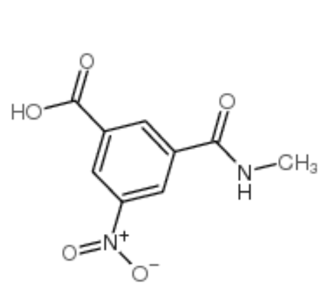 3-羧基-5-硝基-N-甲基苯甲酰胺,3-[(methylamino)carbonyl]-5-nitrobenzoic acid