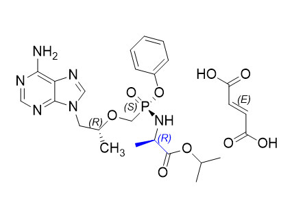 替诺福韦拉酚氨酯杂质09,isopropyl ((S)-((((R)-1-(6-amino-9H-purin-9-yl)propan-2-yl)oxy)methyl)(phenoxy)phosphoryl)-D-alaninate fumarate