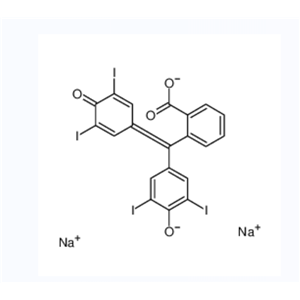 Disodium 2-[(3,5-diiodo-4-oxidophenyl)(3,5-diiodo-4-oxo-2,5-cyclo hexadien-1-ylidene)methyl]benzoate,Disodium 2-[(3,5-diiodo-4-oxidophenyl)(3,5-diiodo-4-oxo-2,5-cyclo hexadien-1-ylidene)methyl]benzoate
