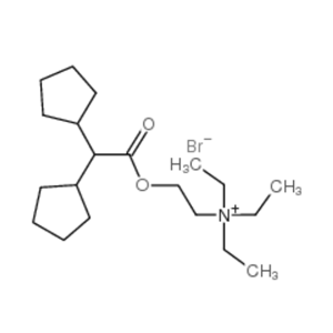 2-(2,2-dicyclopentylacetyl)oxyethyl-triethylazanium,bromide,2-(2,2-dicyclopentylacetyl)oxyethyl-triethylazanium,bromide