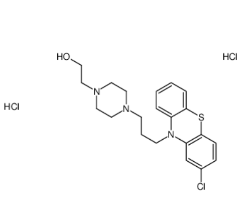 4-[3-(2-chloro-10H-phenothiazin-10-yl)propyl]piperazine-1-ethanol dihydrochloride,4-[3-(2-chloro-10H-phenothiazin-10-yl)propyl]piperazine-1-ethanol dihydrochloride