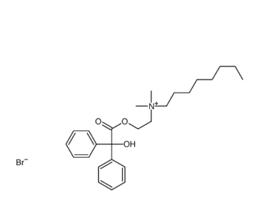 [2-[hydroxydiphenylacetoxy]ethyl]dimethyloctylammonium bromide,[2-[hydroxydiphenylacetoxy]ethyl]dimethyloctylammonium bromide