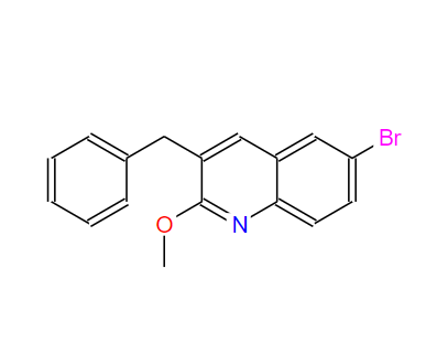 3-苄基-6-溴-2-甲氧基喹啉,3-benzyl-6-bromo-2-methoxyquinoline