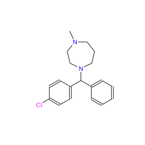 苯甲庚嗪,1-[(4-chlorophenyl)-phenylmethyl]-4-methyl-1,4-diazepane