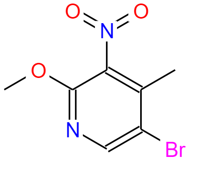 2-甲氧基-3-硝基-4-甲基-5-溴吡啶,5-Bromo-2-methoxy-4-methyl-3-nitropyridine