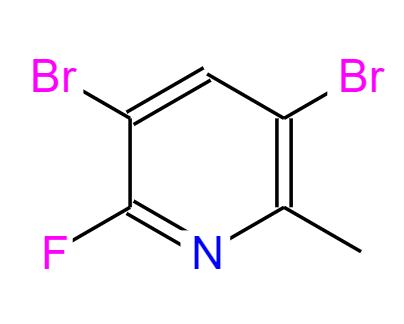 2-氟-3,5-二溴-6-甲基吡啶,3,5-Dibromo-2-fluoro-6-methylpyridine