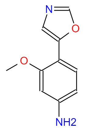 噁唑,3-METHOXY-4-(1,3-OXAZOL-5-YL)ANILINE