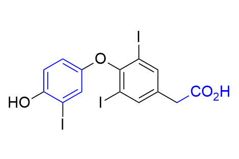 左甲状腺素杂质01,2-(4-(4-hydroxy-3-iodophenoxy)-3,5-diiodophenyl)acetic acid