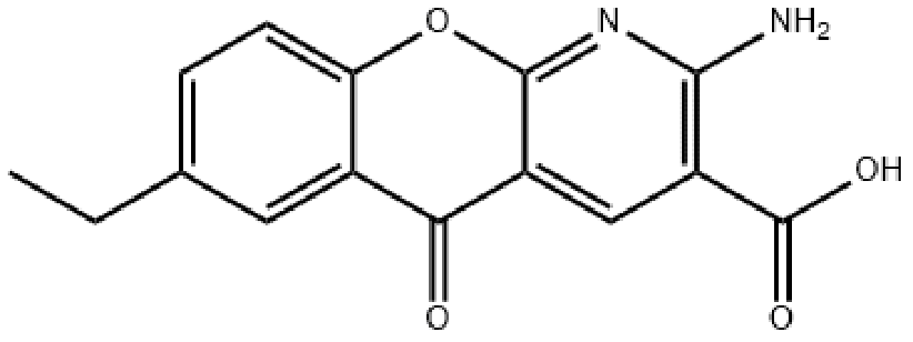 2-氨基-7-乙基-5-氧代-5H-[1]苯并吡喃并-[2,3-b]吡啶-3-羧酸,2-Amino-7-ethyl-5-oxo-5H-[1]benzopyrano-[2,3-b]pyridine-3-carboxylic acid