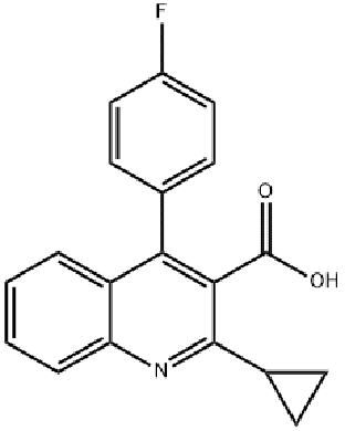 2-环丙基-4-（4-氟苯基）-3-羧酸,2-Cyclopropyl-4-(4-flouophenyl)quinoline-3-carboxylic acid